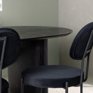 Isolde, Stella – Ensemble repas ovale – Noir