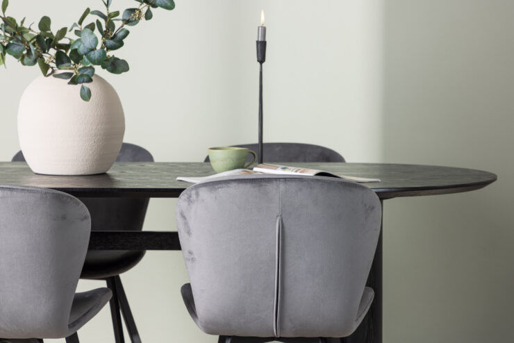 Isolde, Lilja – Ensemble repas ovale – Noir