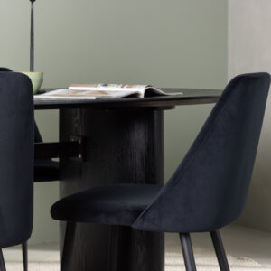 Isolde, Night – Ensemble repas ovale – Noir