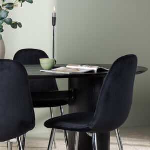Isolde, Polar – Ensemble repas ovale – Noir