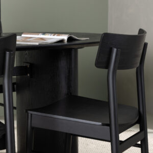 Isolde, Montros – Ensemble repas ovale – Noir