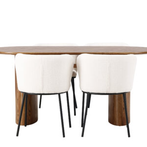 Isolde, Edina – Ensemble repas ovale – Naturel