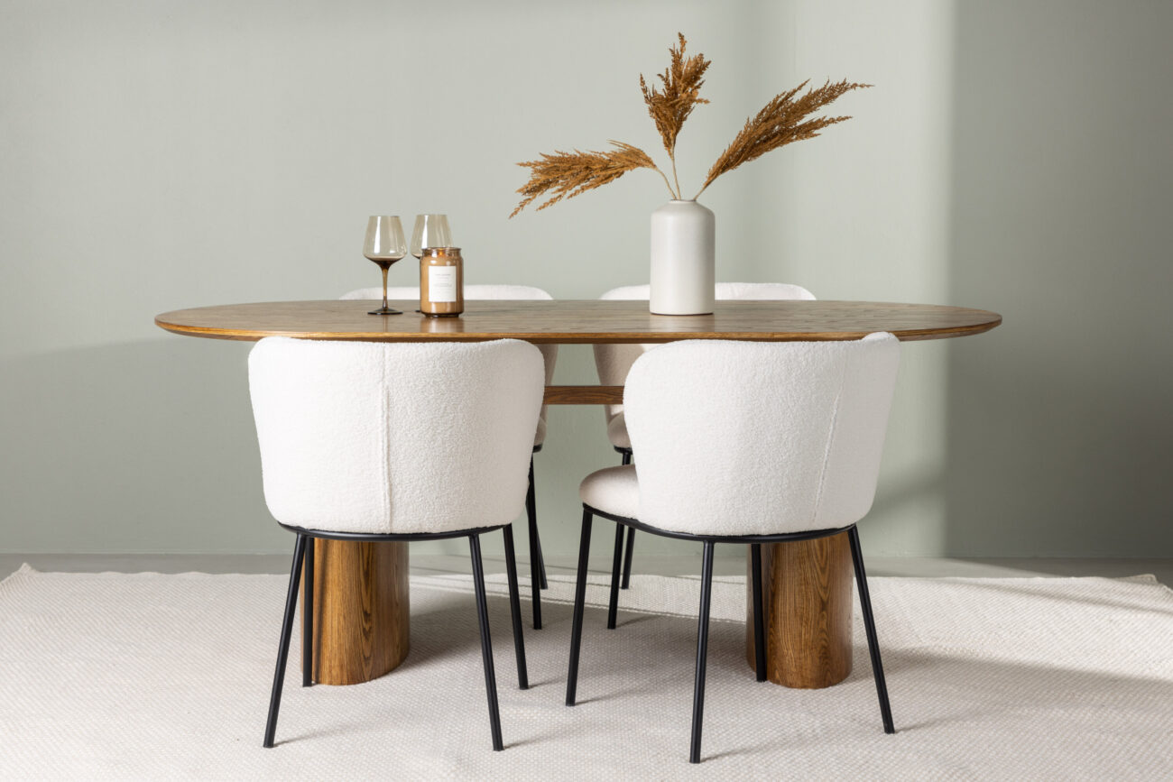 Isolde, Edina – Ensemble repas ovale – Naturel
