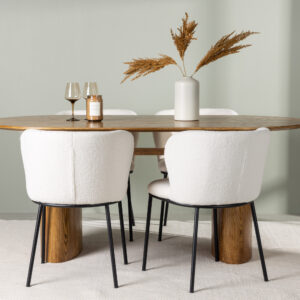 Isolde, Edina – Ensemble repas ovale – Naturel