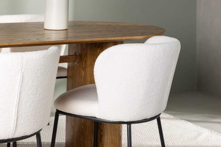 Isolde, Edina – Ensemble repas ovale – Naturel