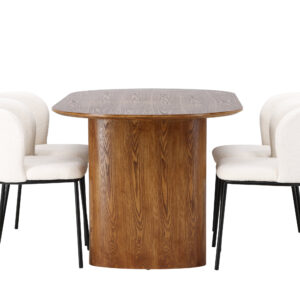 Isolde, Edina – Ensemble repas ovale – Naturel