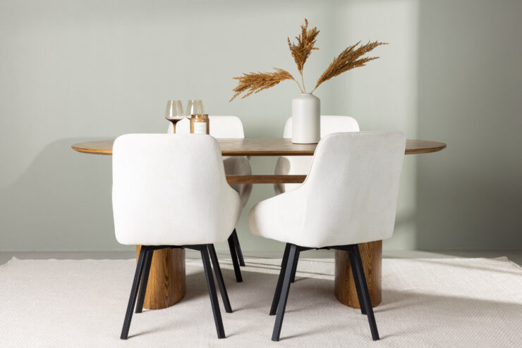 Isolde, Rosie – Ensemble repas ovale – Naturel