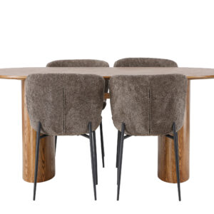 Isolde, Modesto – Ensemble repas ovale – Naturel