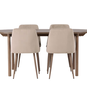 Andy, Night – Ensemble repas ovale – Naturel