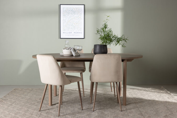 Andy, Night – Ensemble repas ovale – Naturel