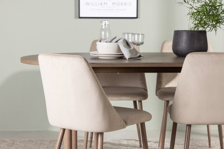 Andy, Night – Ensemble repas ovale – Naturel