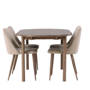 Andy, Night – Ensemble repas ovale – Naturel