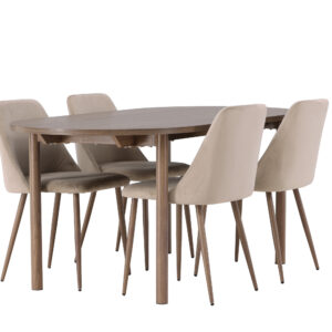 Andy, Night – Ensemble repas ovale – Naturel
