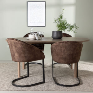 Andy, Evening – Ensemble repas ovale – Naturel