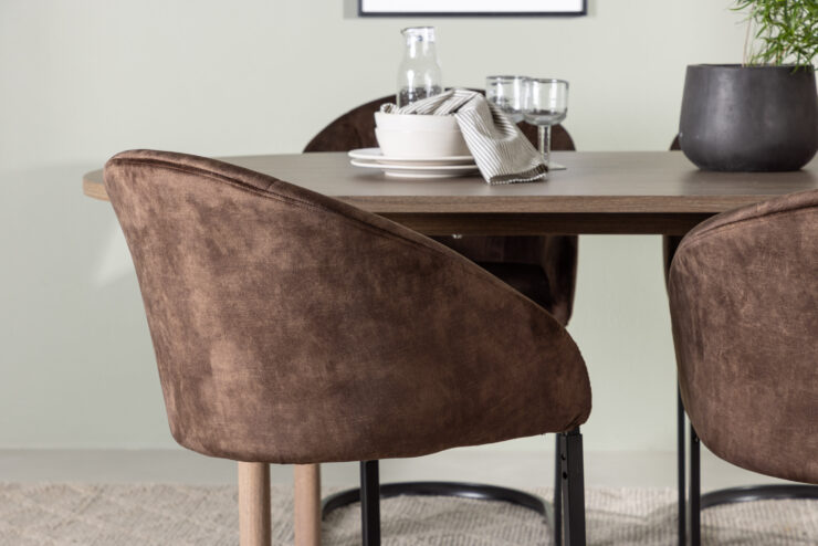 Andy, Evening – Ensemble repas ovale – Naturel