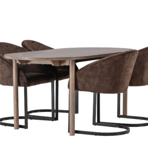 Andy, Evening – Ensemble repas ovale – Naturel