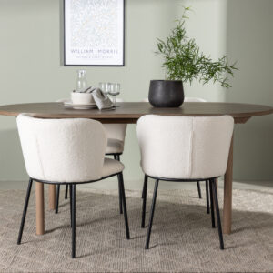 Andy, Edina – Ensemble repas ovale – Naturel