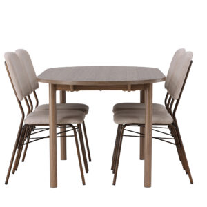 Andy, Seda – Ensemble repas ovale – Naturel