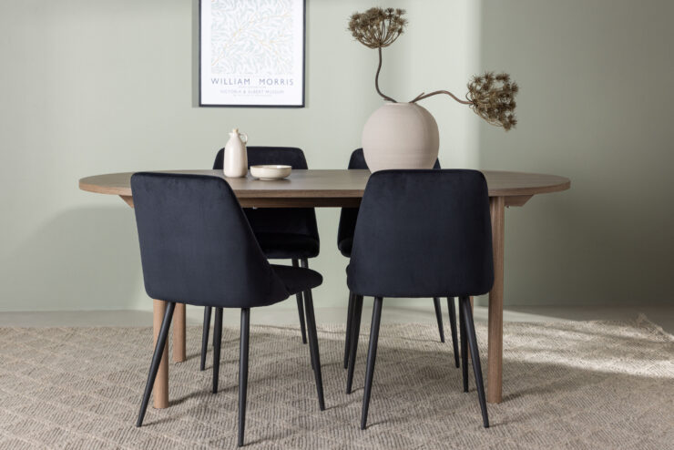 Andy, Night – Ensemble repas ovale – Naturel