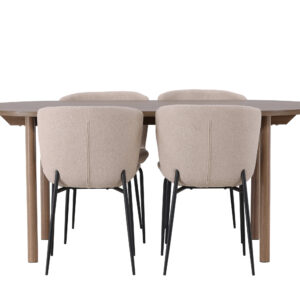 Andy, Modesto – Ensemble repas ovale – Naturel