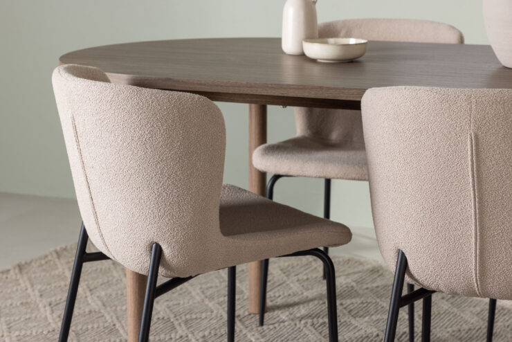 Andy, Modesto – Ensemble repas ovale – Naturel
