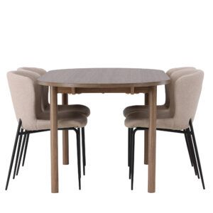 Andy, Modesto – Ensemble repas ovale – Naturel