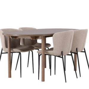 Andy, Modesto – Ensemble repas ovale – Naturel