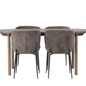Andy, Modesto – Ensemble repas ovale – Naturel