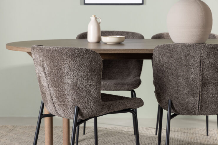 Andy, Modesto – Ensemble repas ovale – Naturel