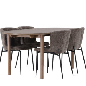 Andy, Modesto – Ensemble repas ovale – Naturel