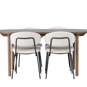 Andy, Chico – Ensemble repas ovale – Naturel