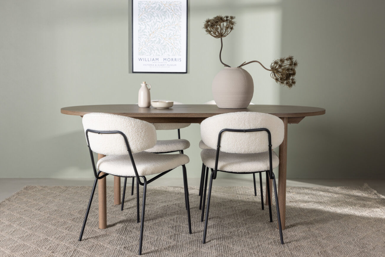 Andy, Chico – Ensemble repas ovale – Naturel