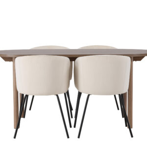 Andy, Berit – Ensemble repas ovale – Naturel