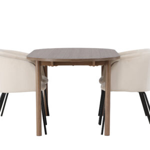 Andy, Berit – Ensemble repas ovale – Naturel