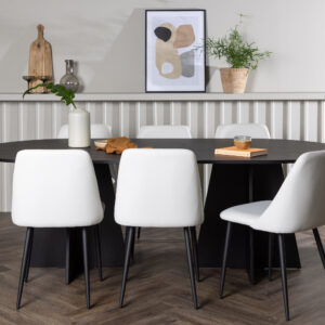 Bootcut, Night – Ensemble repas ovale – Noir