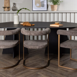 Bootcut, Morning – Ensemble repas ovale – Noir