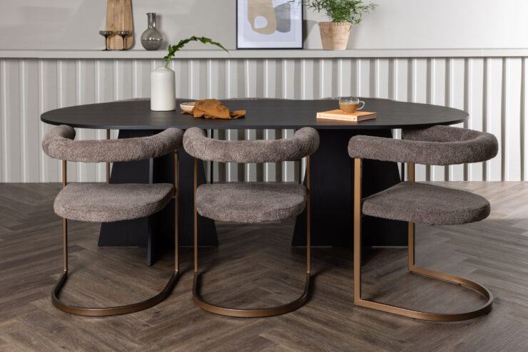 Bootcut, Morning – Ensemble repas ovale – Noir
