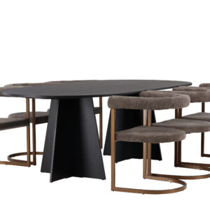 Bootcut, Morning – Ensemble repas ovale – Noir
