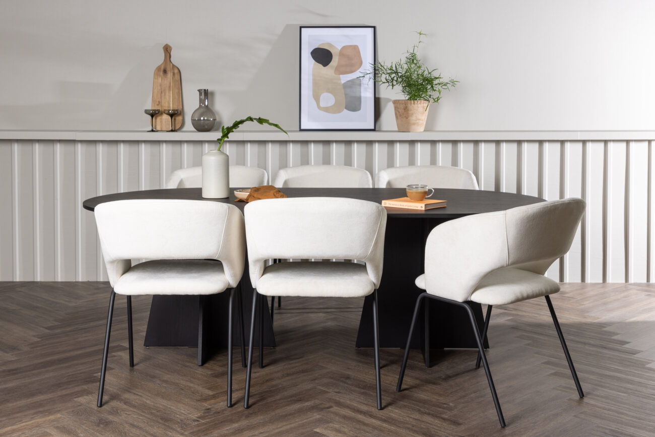 Bootcut, Day – Ensemble repas ovale – Noir