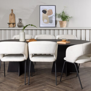 Bootcut, Day – Ensemble repas ovale – Noir