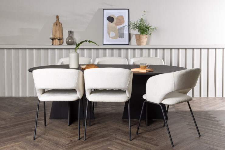 Bootcut, Day – Ensemble repas ovale – Noir