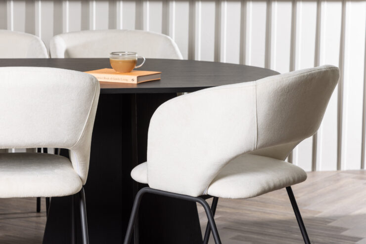 Bootcut, Day – Ensemble repas ovale – Noir