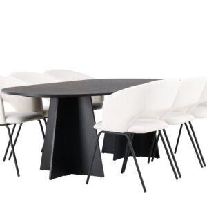 Bootcut, Day – Ensemble repas ovale – Noir