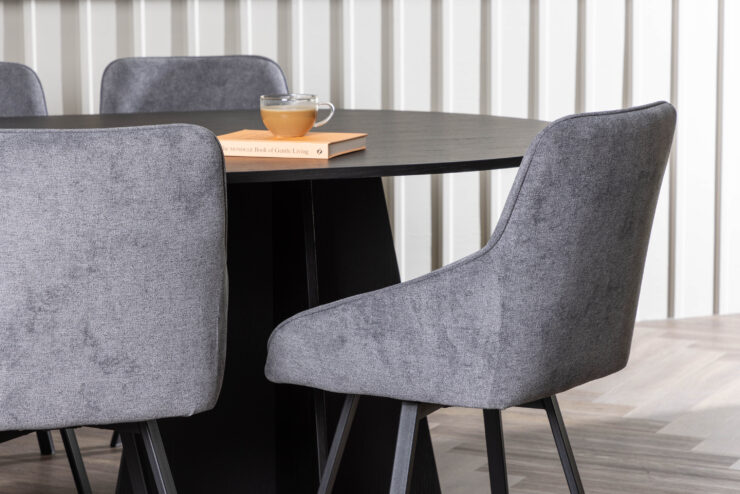 Bootcut, Rosie – Ensemble repas ovale – Noir