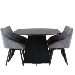 Bootcut, Rosie – Ensemble repas ovale – Noir
