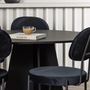 Bootcut, Stella – Ensemble repas ovale – Noir