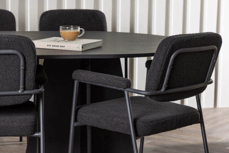 Bootcut, Yesterday – Ensemble repas ovale – Noir