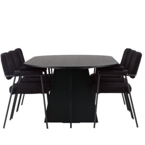 Bootcut, Yesterday – Ensemble repas ovale – Noir