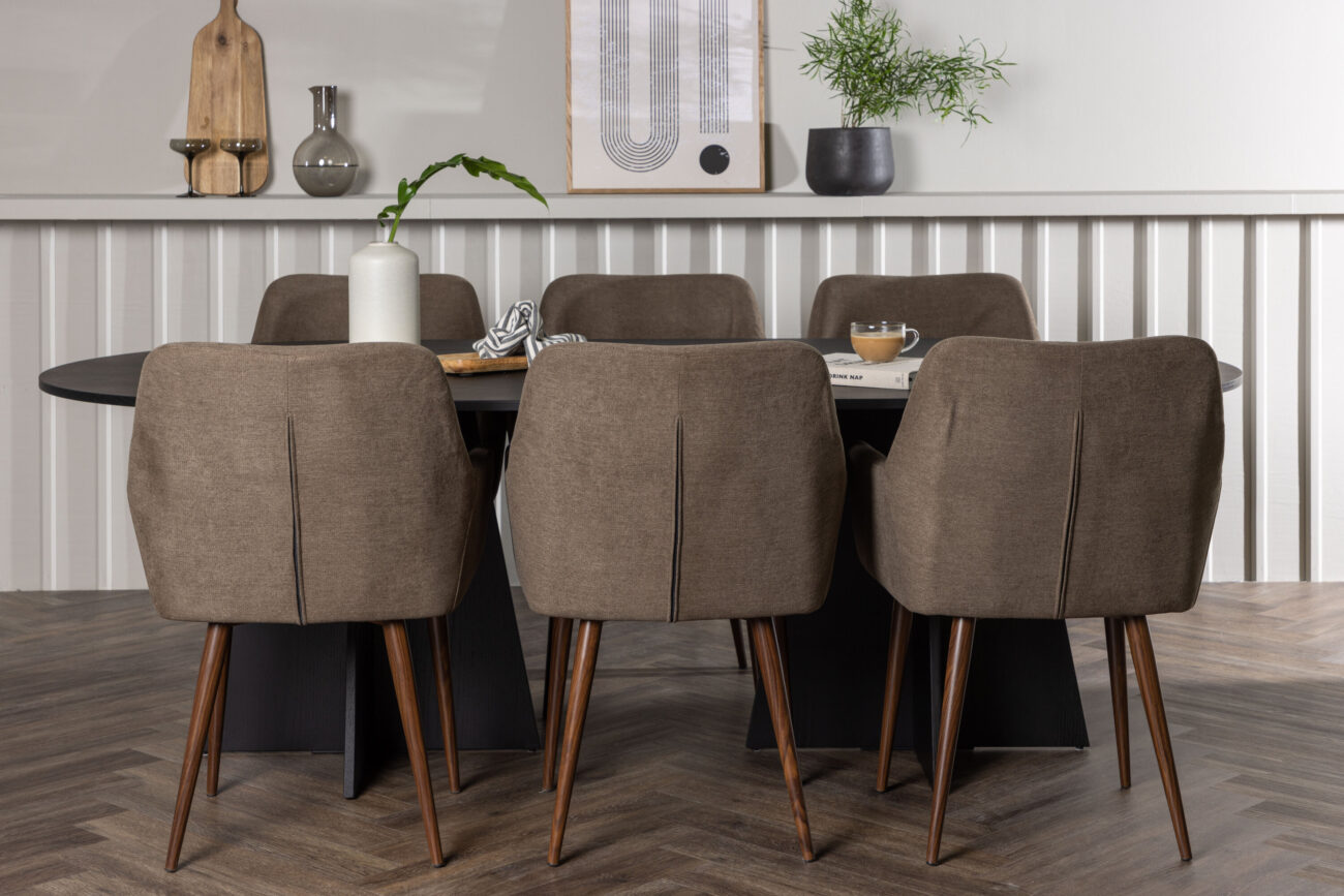 Bootcut, Tomorrow – Ensemble repas ovale – Noir