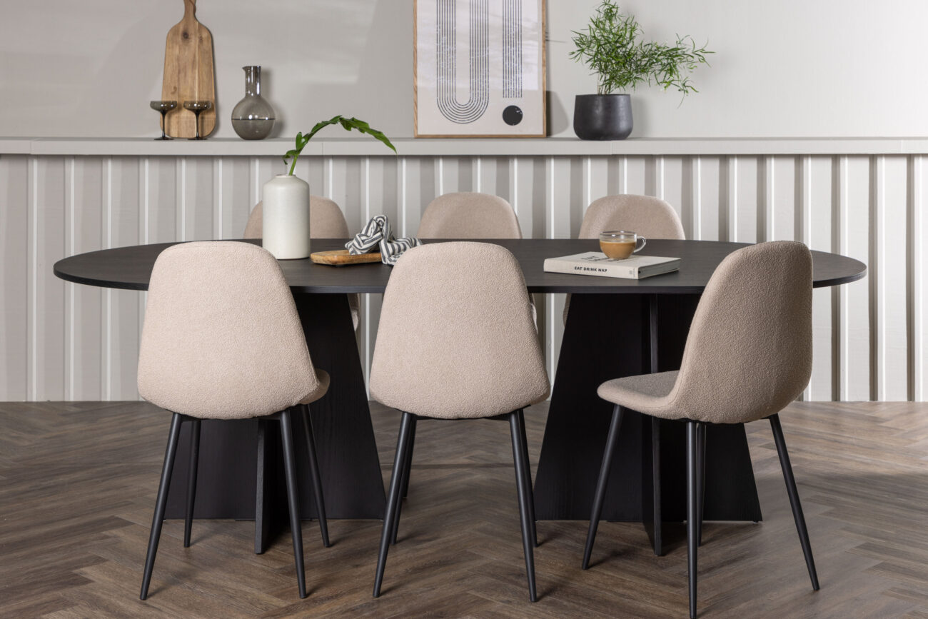 Bootcut, Polar – Ensemble repas ovale – Noir